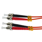 1M ST/UPC-ST/UPC 62.5/125 OM1 Multimode Duplex Fiber Optic Cable