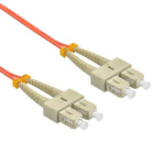 1M SC/UPC SC/UPC 50/125 OM2 Multimode Duplex OFNR Fiber Optic Cable