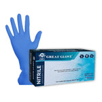 Great Glove Premium Nitrile Powder Free Gloves Blue 5 Mil 100/BX 10-BOXES/CASE 1000PCS