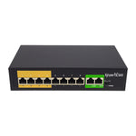 8x10/100M PoE + 2x10/100M Uplink Port, Unmanaged PoE Switch, 150W, Extend Function to 250M