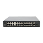 24-Port Rackmount PoE Switch 10/100 Base-TX with 3 Gigabit Combo Port Uplink
