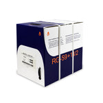 500Ft RG59 CCS + 18AWG/2 Power Cable Siamese Riser CMR Black