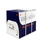 500Ft RG59 BC + 18AWG/2 BC Power Cable Siamese Riser CMR White