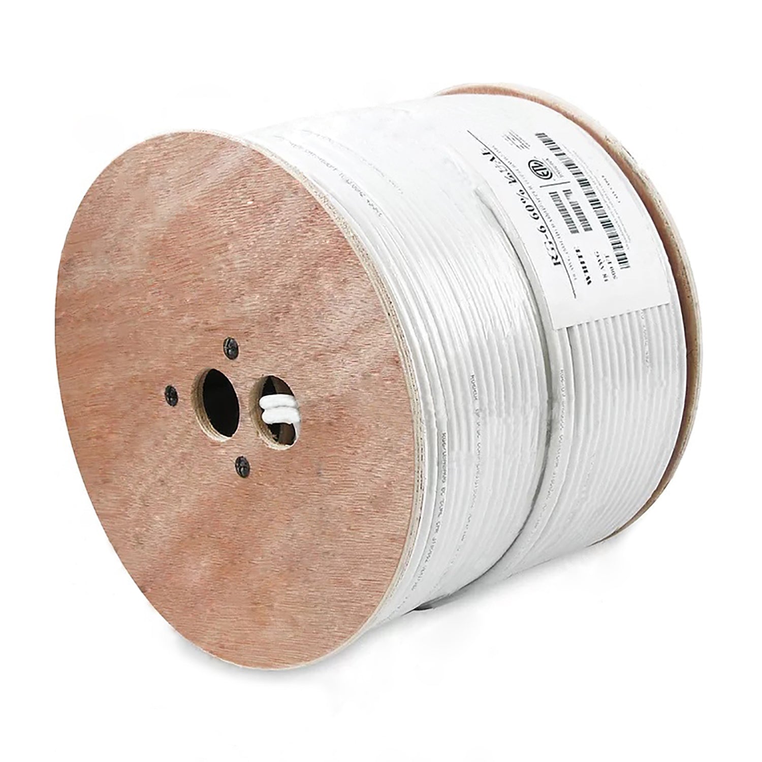 500Ft RG-6/U 60% BC Dual Siamese Riser (CMR) Bare Copper Coaxial Cable ...