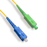 SC/UPC to SC/APC Simplex Single-Mode 9/125 Fiber Optic Cable