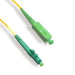LC/APC to SC/APC Simplex Single-Mode 9/125 Fiber Optic Cable