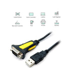 USB to RS232 Serial Adapter DB9-Male/Hex Nut, Prolific Chipset PL2303TA-USB-407YW