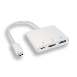 USB-C 3.1 Multiport Adapter With Power Delivery up to 100W White