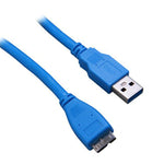3Ft USB 3.0 Cable A-Male to Micro B-Male Blue - EAGLEG.COM