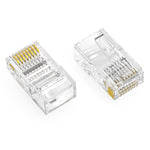 RJ45 CAT5E Plug Solid 50Micron 3Prong 100pk 101204