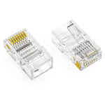 RJ45 CAT5E Plug Solid 2 Prong 6Micron 100pk 101209