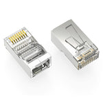 RJ45 CAT5E Shielded Plug Solid 50 Micron 100pk 101210