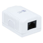 Cat5e 1-Port Surface Mount Box White 101901WT