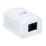 Cat6 1-Port Surface Mount Box White 101904WT