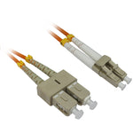 LC/UPC-SC/UPC OM2 Multimode Duplex OFNR 50/125 Fiber Optic Patch Cable - EAGLEG.COM