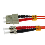ST/UPC-SC/UPC OM1 Multimode Duplex 62.5/125 Fiber Optic Patch Cable - EAGLEG.COM