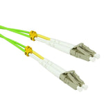 LC/UPC-LC/UPC OM5 Multimode Duplex Green Fiber Optic Patch Cable - EAGLEG.COM