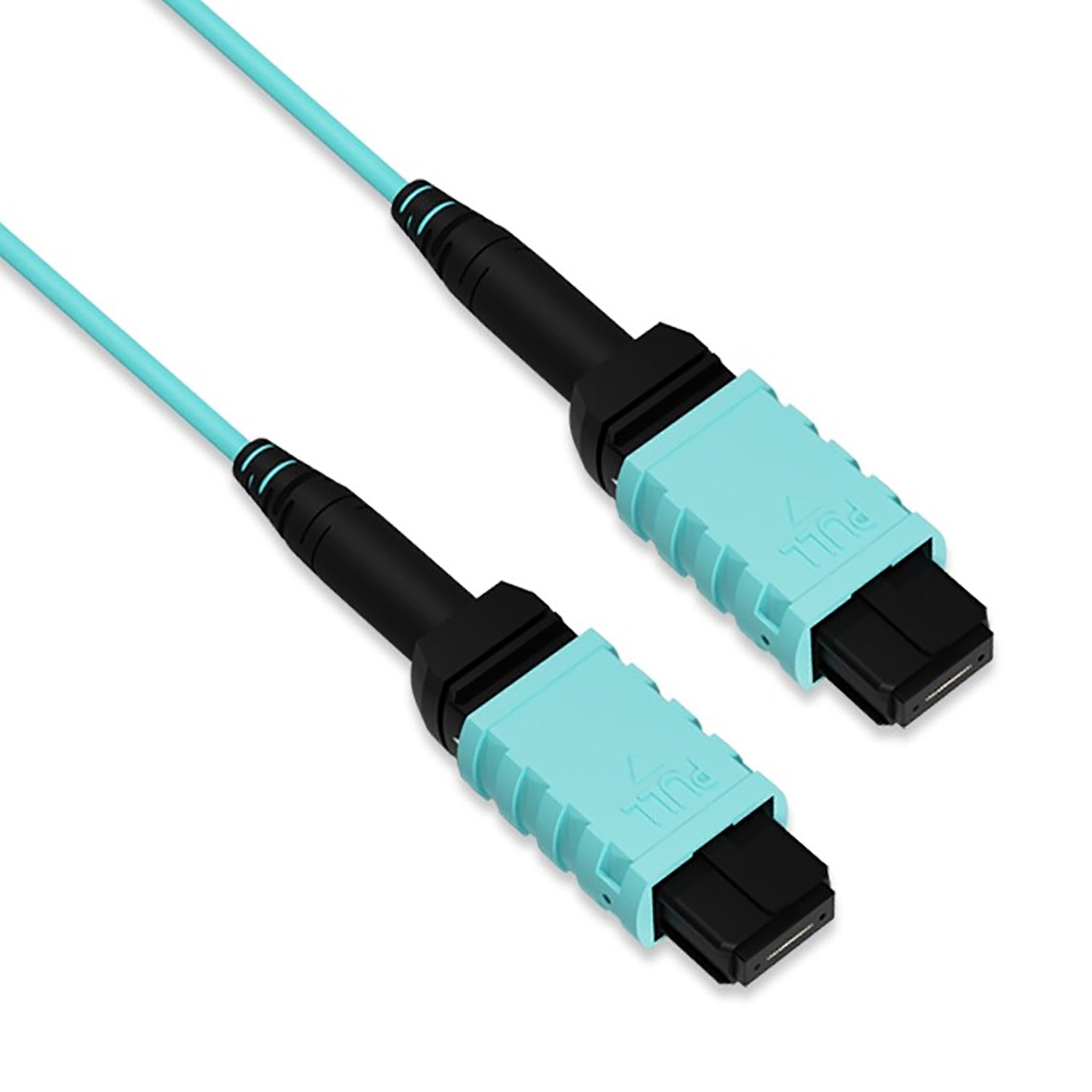 OM4 MPO UPC 50/125 F/F Multimode 12 Fibers Optic Cable Type B Aqua ...