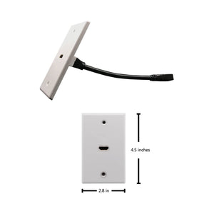 Single HDMI Wall Plate Pigtail - –