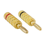 Closed Screw Type Speaker Banana Plugs 1 Pair 114027