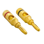 Open Screw Type Speaker Banana Plugs 1 Pair 114031