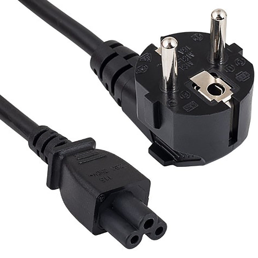 6Ft European Schuko Power Cord CEE 7/7 Right Angle To IEC-60320-C5 ...