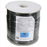 1000Ft UL 4 Conductor Black Modular Cable 26AWG