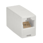 RJ45 8P/8C Modular Inline Coupler Straight-Through White