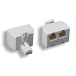 RJ45 1M/2F T Adapter White - 170806