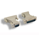 DB9-M/DB25-M Serial Port Adapter, Thumbscrew/Thumbscrew - EAGLEG.COM