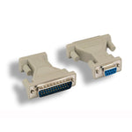 DB9-F/DB25-M Serial Port Adapter, Thumbscrew/Thumbscrew - EAGLEG.COM