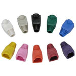 Color Boots for RJ45 Plug White 100pk - EAGLEG.COM