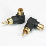 RCA Male/Female Right Angle Adapter - EAGLEG.COM