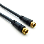 F-Type Screw-on RG6 Cable Black Gold Plated - EAGLEG.COM