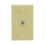 F Coupler Wall Plate Ivory 3GHz Rated - EAGLEG.COM
