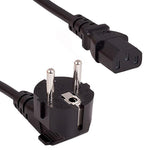 6Ft European Power Cord Power Cord Black / H05VV-F0.75/3G S - EAGLEG.COM