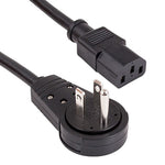 6Ft 18AWG Computer Power Cord with 360 Degree Rotating NEMA 5-15P to IEC60320 C13 - EAGLEG.COM