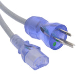 10Ft 18AWG Hospital Grade Power Cord NEMA 5-15P to IEC-60320-C13