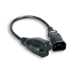 2Ft 18AWG Monitor AC Power Adapter Cord C14 to NEMA 5-15R