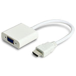 HDMI to VGA Female Adapter with Audio White - EAGLEG.COM