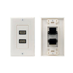 2 Port Decor HDMI Wall Plate, 90 Degree - EAGLEG.COM