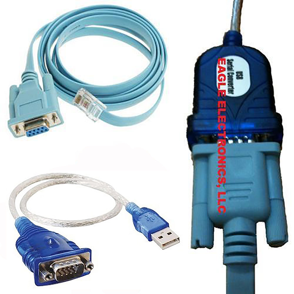 6ft Cisco Console Cable DB9 Female to RJ45 Male