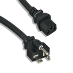 12Ft 14AWG AC Power Cord NEMA 5-20P To C13 Black - NEMA 5-20P to IEC-60320-C13 - EAGLEG.COM