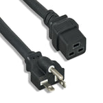 3Ft 12AWG AC Power Cord NEMA 5-20P To C19 Black-NEMA 5-20P to IEC-60320-C19 - EAGLEG.COM