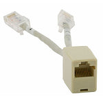 6-inch CAT5e RJ-45 Female to Dual RJ-45 Male Plug Ethernet T-Adapte - EAGLEG.COM