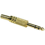 1/4 inch Stereo Plug Gold Plated Metal Plug - EAGLEG.COM