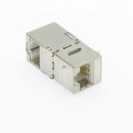 Cat5E STP Right Angle Keystone Coupler White - EAGLEG.COM