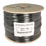 1000Ft Cat5e UTP Direct Burial Outdoor Network Bulk Cable Gel Type Black - EAGLEG.COM