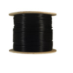 1000Ft Cat5e UTP Direct Burial Outdoor Solid Bulk Cable 24AWG Black - EAGLEG.COM