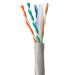 1000Ft Cat6 24AWG UTP Stranded Ethernet Bulk Cable 550MHz Gray